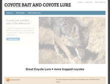 Tablet Screenshot of coyotebaitandlure.com